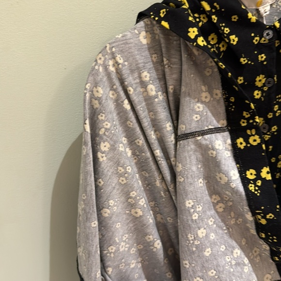 Boden black and yellow button down floral dress (without belt); has pockets! NWT - Picture 5 of 6